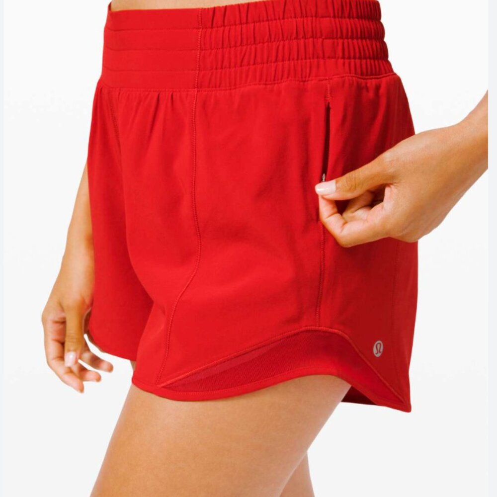 Lululemon Hotty Hot Low-Rise 2.5" Lined Short Dark Red